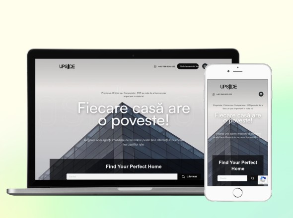 Upsidetown - Real Estate Website (Figma to WordPress)