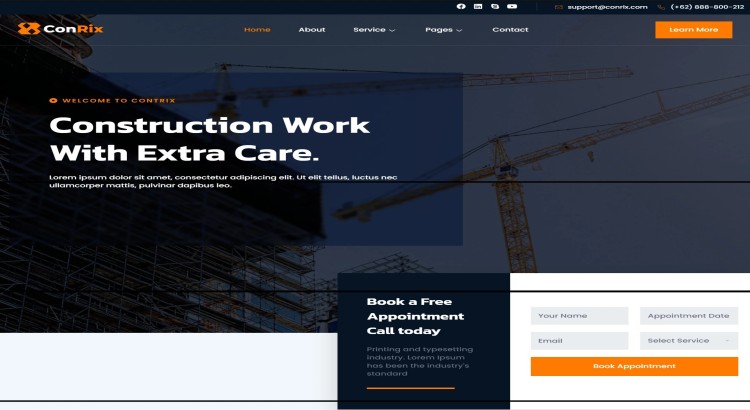 Create construction company website, general contractor , Wordperss developer