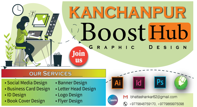 I will be your graphic designer for any custom project