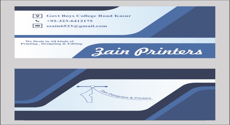Visiting card design