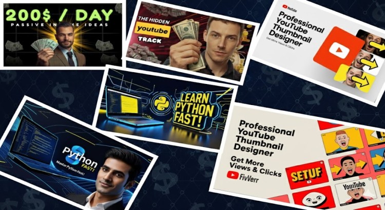 I will design custom, attractive, and high CTR YouTube thumbnails